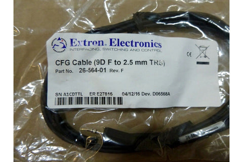 2x Extron 26 - 564 - 01 CFG Cable 9 - pin D Female to 2.5 mm TRS Configuration Cable - Royal Equipment ExtronMonitor/AV Cables & Adapters