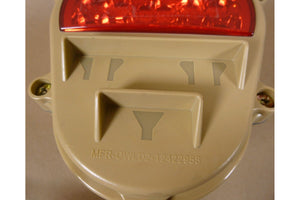 (2x) Humvee M998 FMTV M35 M939 Tan LED Rear Stop Tail Light Interlog 12422958 - Royal Equipment Royal Equipment