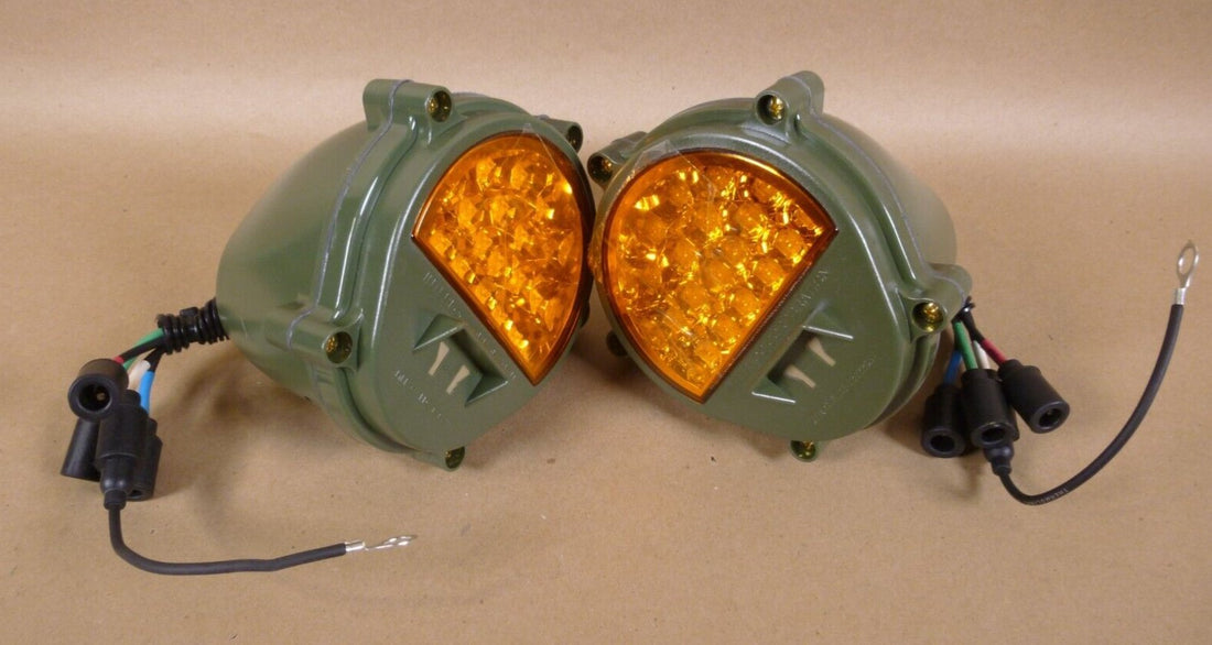 2x HUMVEE M998 FMTV Military Front Composite LED Amber Stop Light , 12422957 | Genuine FMTV Replacement Parts, LMTV Parts For Sale and Military Surplus Medium Tactical Vehicle Parts &amp; Components