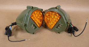 2x HUMVEE M998 FMTV Military Front Composite LED Amber Stop Light , 12422957 - Royal Equipment INTERLOG