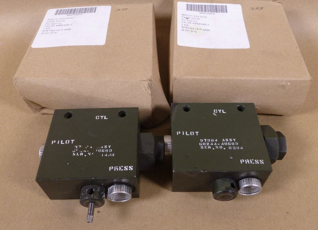 2x Hydraulic Valve Assembly , 60244-40683 , 520110 , 4820-01-319-2316 *FOR PARTS* | Industrial MRO Replacement Parts, Manufacturing Machine Parts &amp; Components, Heavy Equipment Parts Supplier