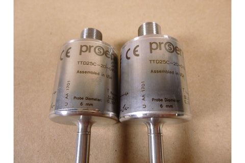 (2x) Prosense Temperature Transmitter TTD25C - 20 - 0100C - H *FOR PARTS* - Royal Equipment Royal Equipment