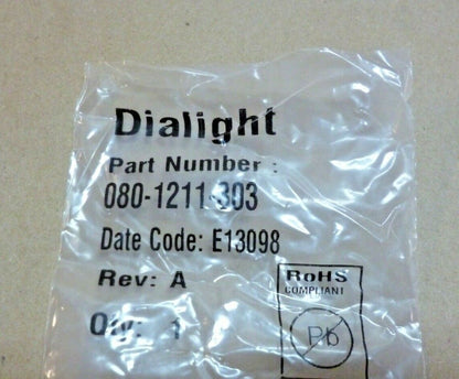 2x RED DOME PANEL LIGHT LENS , DIALIGHT 080-1211-303, 1.15" Diameter | Electrical MRO Replacement Parts &amp; Components and Commercial Electrical Supplies Company