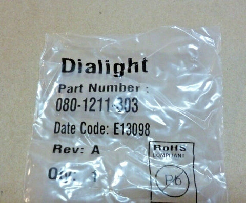 2x RED DOME PANEL LIGHT LENS , DIALIGHT 080 - 1211 - 303, 1.15" Diameter - Royal Equipment Dialight