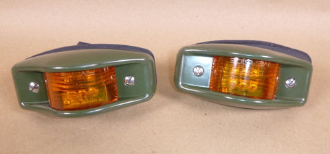 2x USGI M998 M939 FMTV LED Amber Side Marker Light Green 12422973 - 001 USA - Royal Equipment USGI