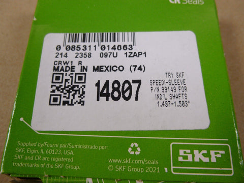 (30 Pack) OEM SKF 14807 Oil Shaft Seal , 1.5" x 1.875" x 0.25" - Royal Equipment Royal Equipment