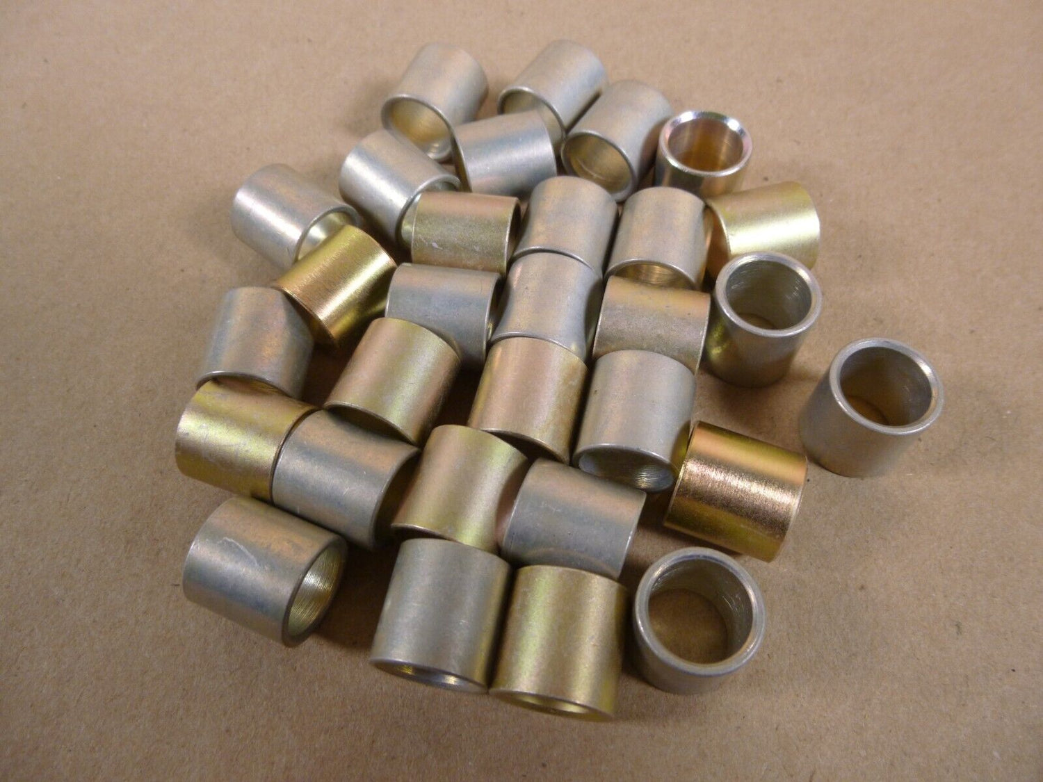 (30x) 1/2" ID x 5/8" OD x 5/8" Long Steel Standoff Spacer Bushings | Industrial Replacement Nuts &amp; Bolts Distributor and Machinery Screws &amp; Fasteners Supply