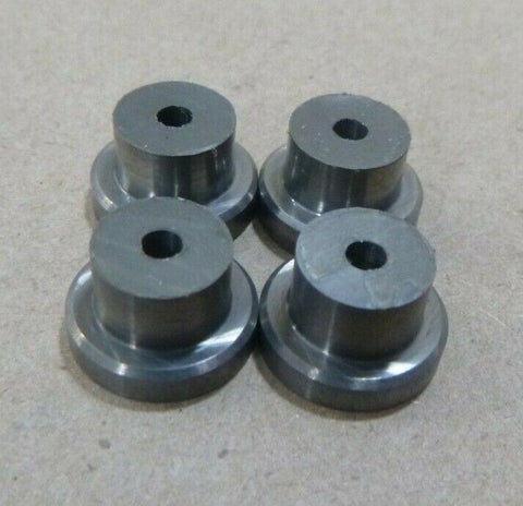 3/32" ID x 3/8" OD x 5/16" TALL STEEL 1/2" FLANGE STANDOFF SPACER BUSHINGS, 4pc - Royal Equipment USGI