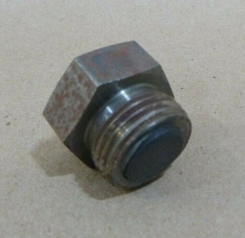 3/4" - 16 x 7/16" MAGNETIC THREADED OIL DRAIN PLUG TRUCK TRACTOR AUTO HEX HEAD - Royal Equipment USGI