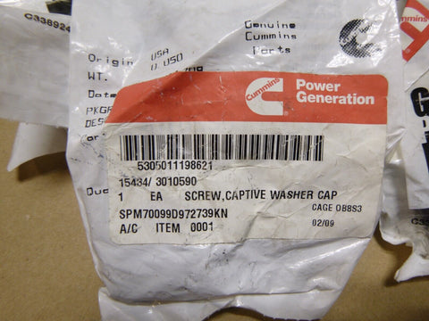 (35x) Genuine Cummins Captive Washer Cap Screw 3010590 Used on N14 engines - Royal Equipment Cummins