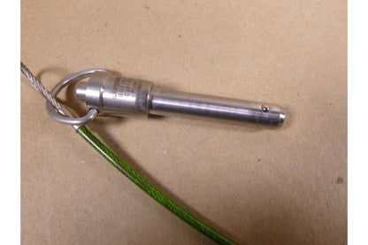 3/8" X 1-1/2" GRIP STAINLESS STEEL JERGENS 800252 BALL LOCK QUICK RELEASE PIN W/LANYARD | Industrial Replacement Nuts &amp; Bolts Distributor and Machinery Screws &amp; Fasteners Supply