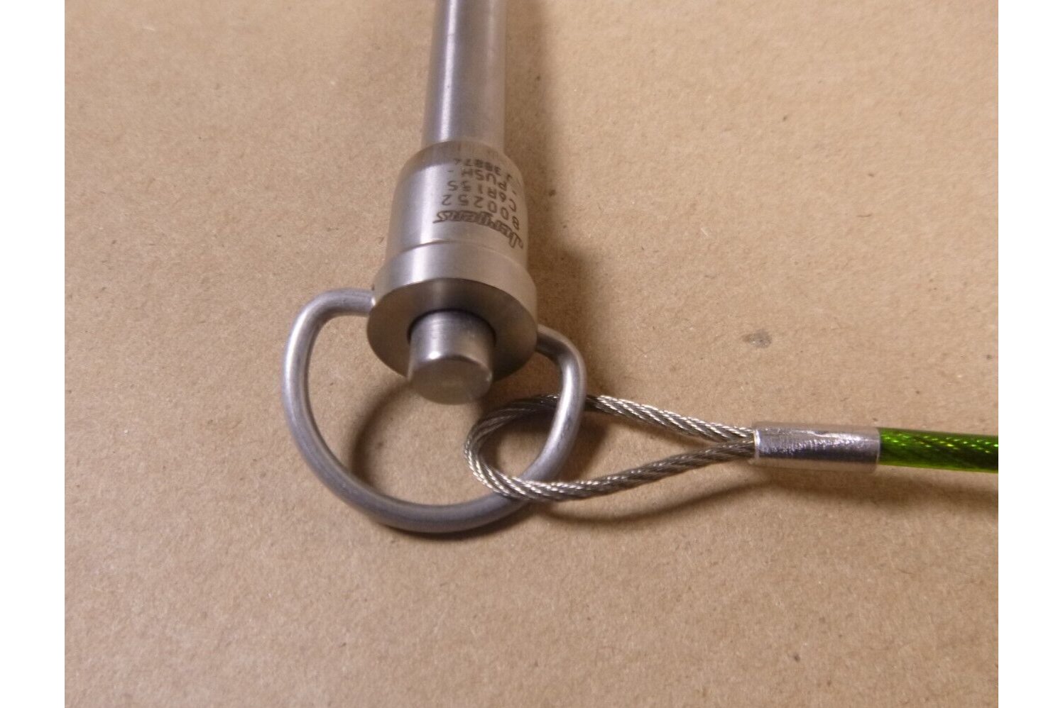 3/8" X 1-1/2" GRIP STAINLESS STEEL JERGENS 800252 BALL LOCK QUICK RELEASE PIN W/LANYARD | Industrial Replacement Nuts &amp; Bolts Distributor and Machinery Screws &amp; Fasteners Supply