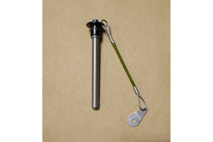 3/8" X 3.40" GRIP 17 - 4 STAINLESS AVIBANK BALL LOCK QUICK RELEASE PIN W/ LANYARD - Royal Equipment Royal Equipment