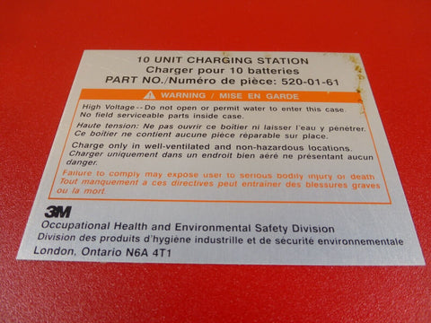 3M Smart 10 - Unit Smart Battery Charging Station # 520 - 01 - 61 - Royal Equipment 3M