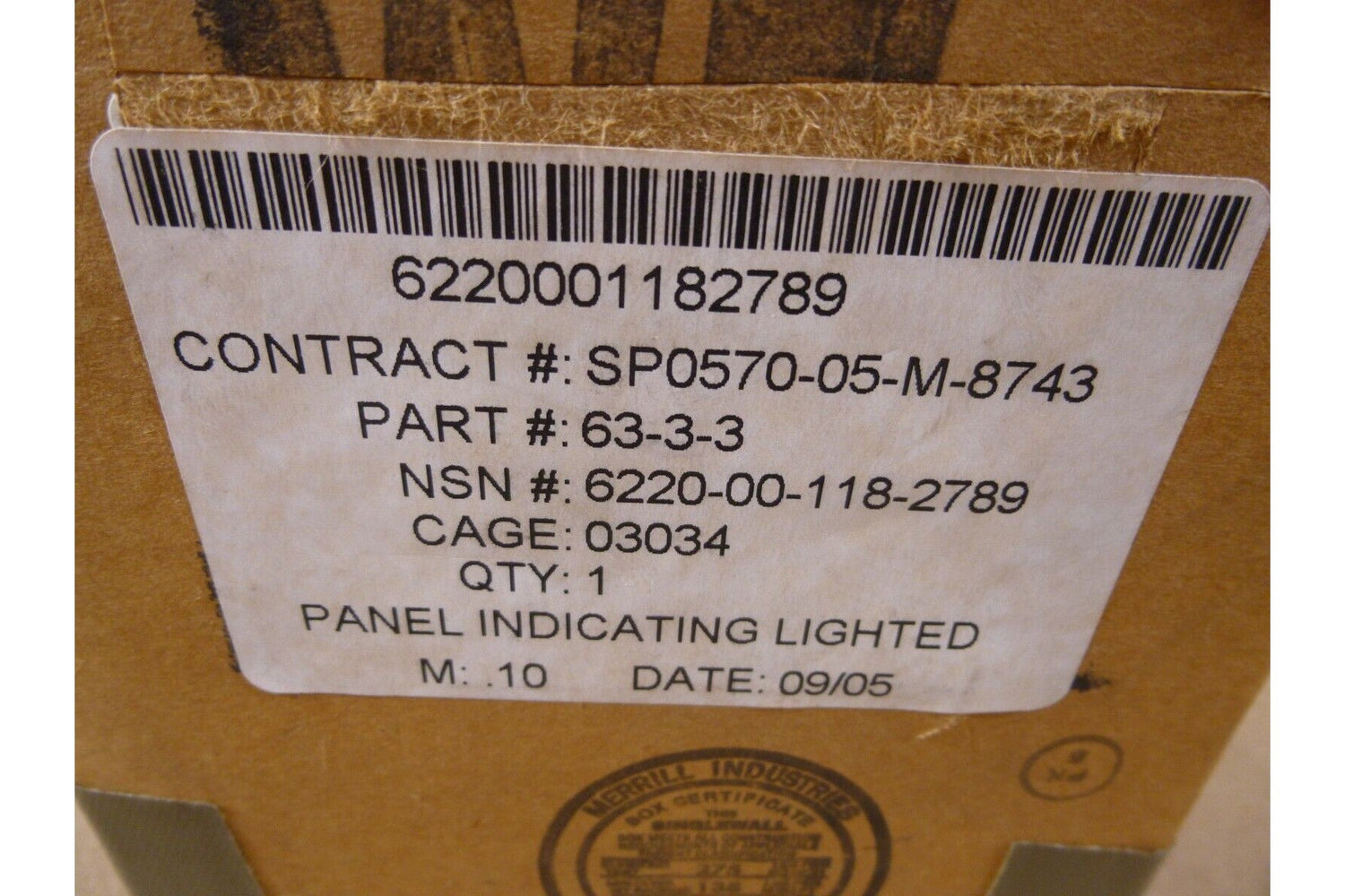 (3x) Penn Keystone 63 - 3 - 3 Light Indicating Panel EA - 6B Aircraft 6220 - 00 - 118 - 2789 - Royal Equipment Royal Equipment
