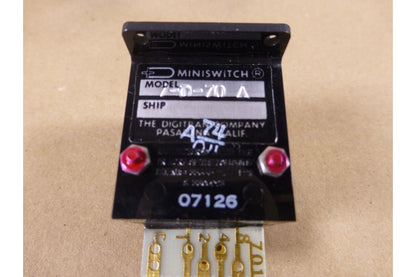(3x) The Digital Company 07-D-0070 Miniswitch Switch , 5930-01-016-8825 | Electrical MRO Replacement Parts &amp; Components and Commercial Electrical Supplies Company