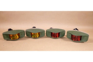 (4 Pack) Aurora FMTV M998 HMMWV M1101 M1102 Cast Aluminum LED Side Marker Lights 12/24V Green 2 Amber & 2 Red USA - Royal Equipment AURORALight Bulbs & LEDs