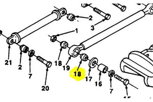 (4 PACK) M939 M54 M809 5 - TON SHOCK ABSORBER BUSHING 7409618 , 5365 - 00 - 740 - 9618 - Royal Equipment Royal Equipment