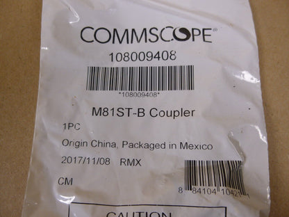 (47x) Commscope 108009408 M81ST-B Coupler LazrSpeed Fiber Adapter ST | Electrical MRO Replacement Parts &amp; Components and Commercial Electrical Supplies Company