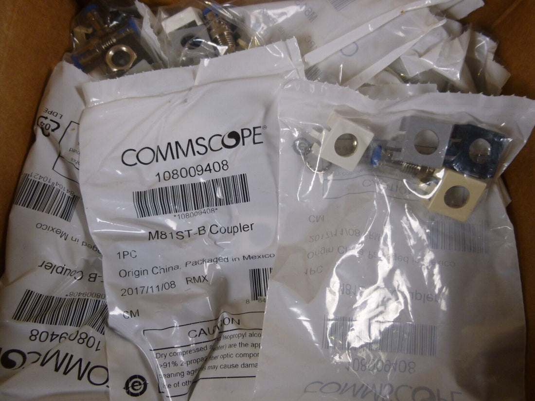 (47x) Commscope 108009408 M81ST-B Coupler LazrSpeed Fiber Adapter ST | Electrical MRO Replacement Parts &amp; Components and Commercial Electrical Supplies Company