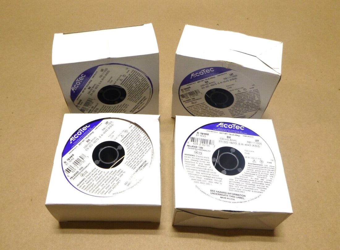 4x ALCOTEC MIG Welding Wire, Aluminum, ER4043, 0.030 in 1LB Spool | Industrial MRO Replacement Parts, Manufacturing Machine Parts &amp; Components, Heavy Equipment Parts Supplier