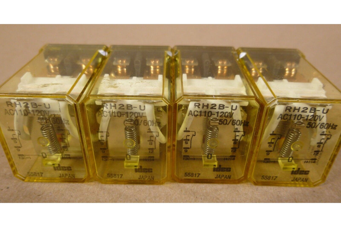 (4x) Idec Japan RH2B-U Relay 110/120VAC NEW | Electrical MRO Replacement Parts &amp; Components and Commercial Electrical Supplies Company
