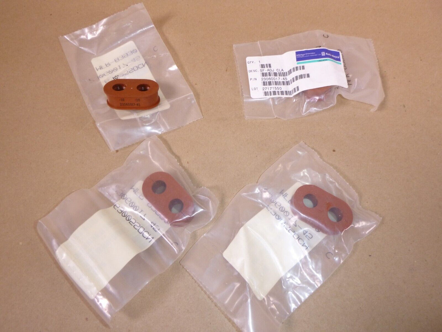 4x USGI ROLLS ROYCE Aircraft Cushion Loop Clamp 23060017 - 45, 5340 - 01 - 507 - 6883 - Royal Equipment ROLLS ROYCE