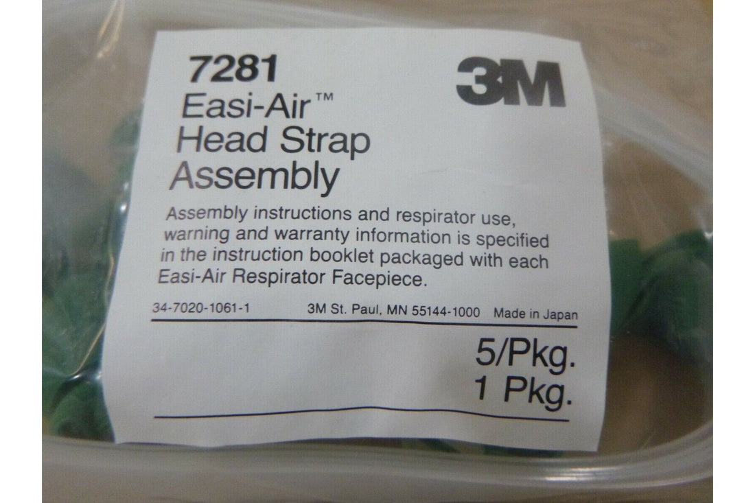 (5 PACK) 3M 7281 EASI-AIR HEAD STRAP ASSEMBLY FOR 7000 SERIES RESPIRATOR | Industrial MRO Replacement Parts, Manufacturing Machine Parts &amp; Components, Heavy Equipment Parts Supplier