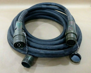 (50' Foot) 4 AWG Electric Power Cable Assembly W/ Mil - C - 22999 Size 32 Connectors - Royal Equipment MIL