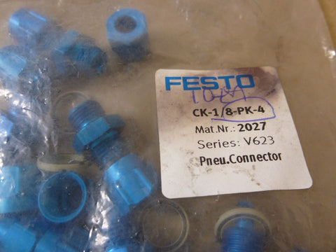 (50 PACK) Festo CK - 1/8 - PK - 4 Quick Connector , 2027 - Royal Equipment Festo