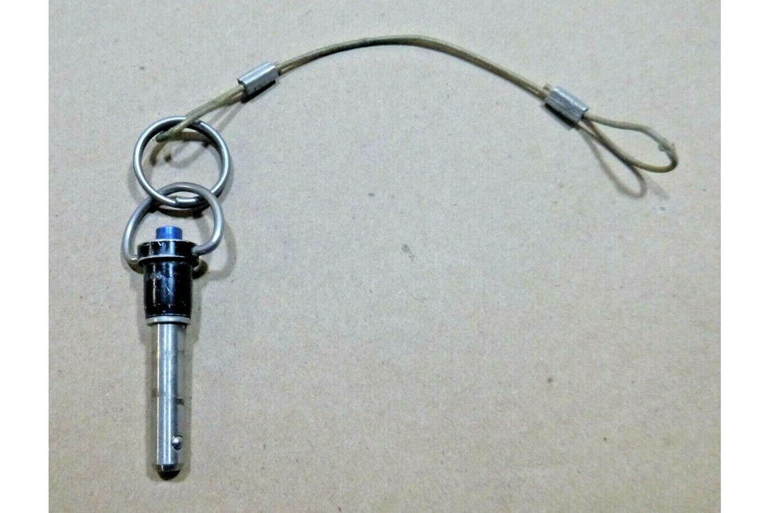 5/16" X 1" GRIP 17-4 STAINLESS STEEL BALL LOCK QUICK RELEASE PIN W/ LANYARD | Industrial Replacement Nuts &amp; Bolts Distributor and Machinery Screws &amp; Fasteners Supply