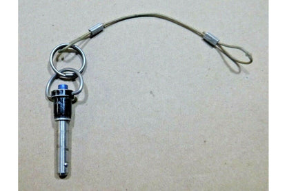 5/16" X 1" GRIP 17-4 STAINLESS STEEL BALL LOCK QUICK RELEASE PIN W/ LANYARD | Industrial Replacement Nuts &amp; Bolts Distributor and Machinery Screws &amp; Fasteners Supply