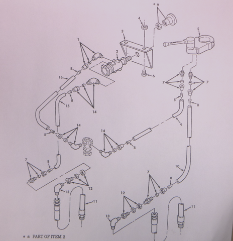 M813 M939 Dash Mount Valve Trailer Air Brake Control 11669066, 4810-01-107-9694