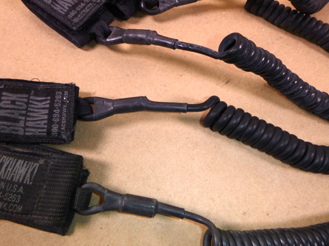 (Lot of 6) Blackhawk Tactical Pistol Lanyard, Coiled (90TPL1BK) 4020-01-493-8335 | Industrial MRO Tools and Replacement Industrial Equipment Components