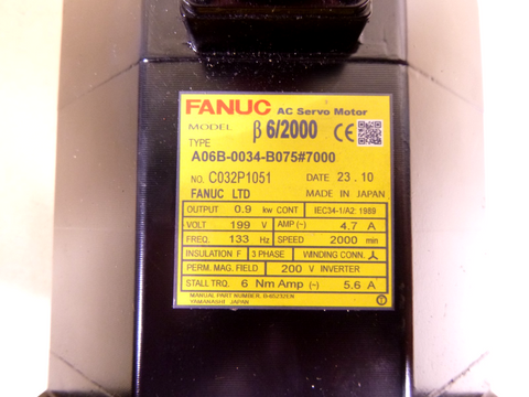 New Surplus FANUC A06B-0034-B075#7000 Servo Motor USA Stock | Industrial Electric Motors, Pumps & Parts