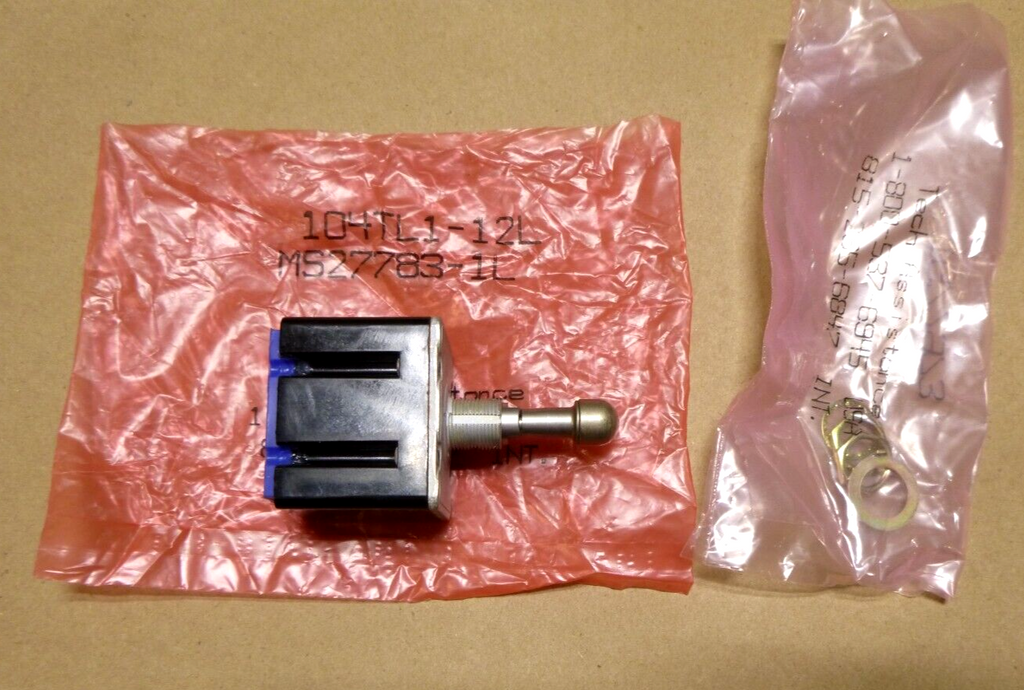 USGI New MS27783-1L Toggle Switch 4PDT 28Vdc / 125Vac, Honeywell 104TL1-12L | Electrical MRO Replacement Parts & Components and Commercial Electrical Supplies Company