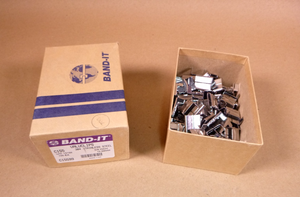 Band-It Valuclip Strapping Clips, 5/8" in, Stainless Steel 100 Pcs. C15599 | Industrial MRO Tools and Replacement Industrial Equipment Components