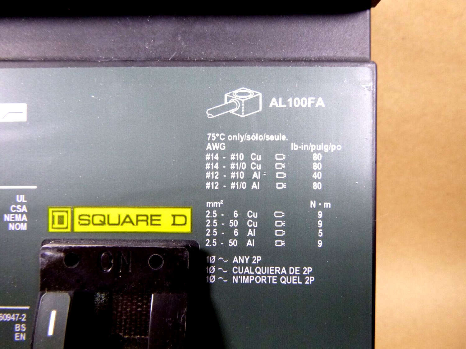 New Square D FA34040, I-Line Plug-In Molded Case Circuit Breaker 40A 3P 480V | Electrical MRO Replacement Parts &amp; Components and Commercial Electrical Supplies Company