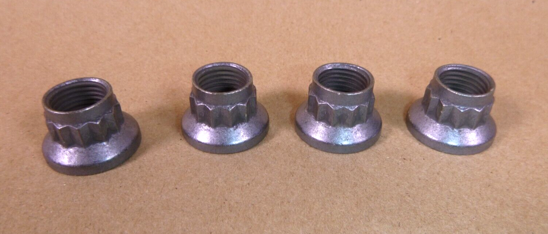 1/2-20 12 Point Self Locking Flange Nut 500 Deg F. Dry Film Lubricated (4 Pcs) | Industrial Replacement Nuts &amp; Bolts Distributor and Machinery Screws &amp; Fasteners Supply