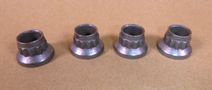 1/2-20 12 Point Self Locking Flange Nut 500 Deg F. Dry Film Lubricated (4 Pcs)