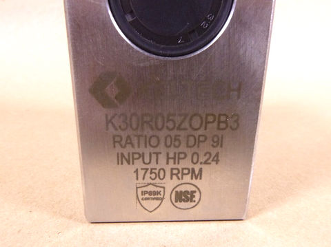 Keltech 316L SS Gearbox K30R, 5:1 Ratio, 350 Rpm, 63B14 Input, 5/8" Hollow Shaft | Industrial Electric Motors, Pumps & Parts