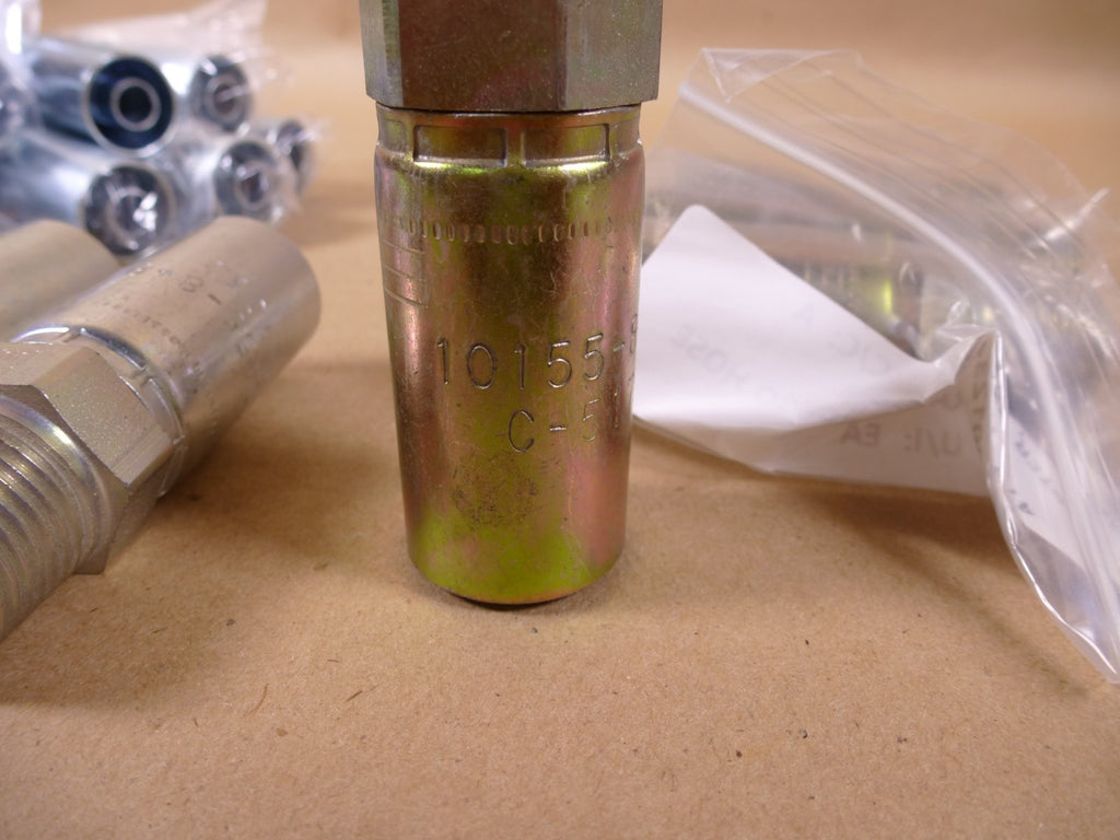 10155-8-8 Parker 55 Series Straight Fitting 1/2" Assorted Parker 20 Piece Lot | Industrial Replacement Nuts & Bolts Distributor and Machinery Screws & Fasteners Supply