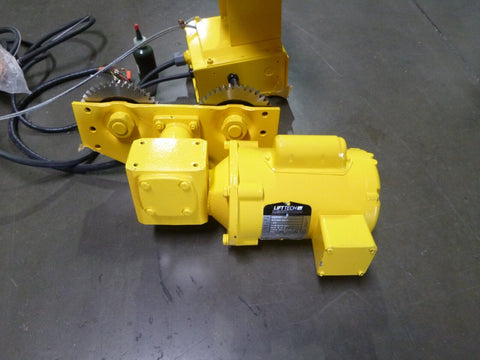 NEW BUDGIT 1/2 TON CHAIN HOIST BEHC5016 20' CHAIN W/ MOTOR DRIVEN TROLLEY MDT01