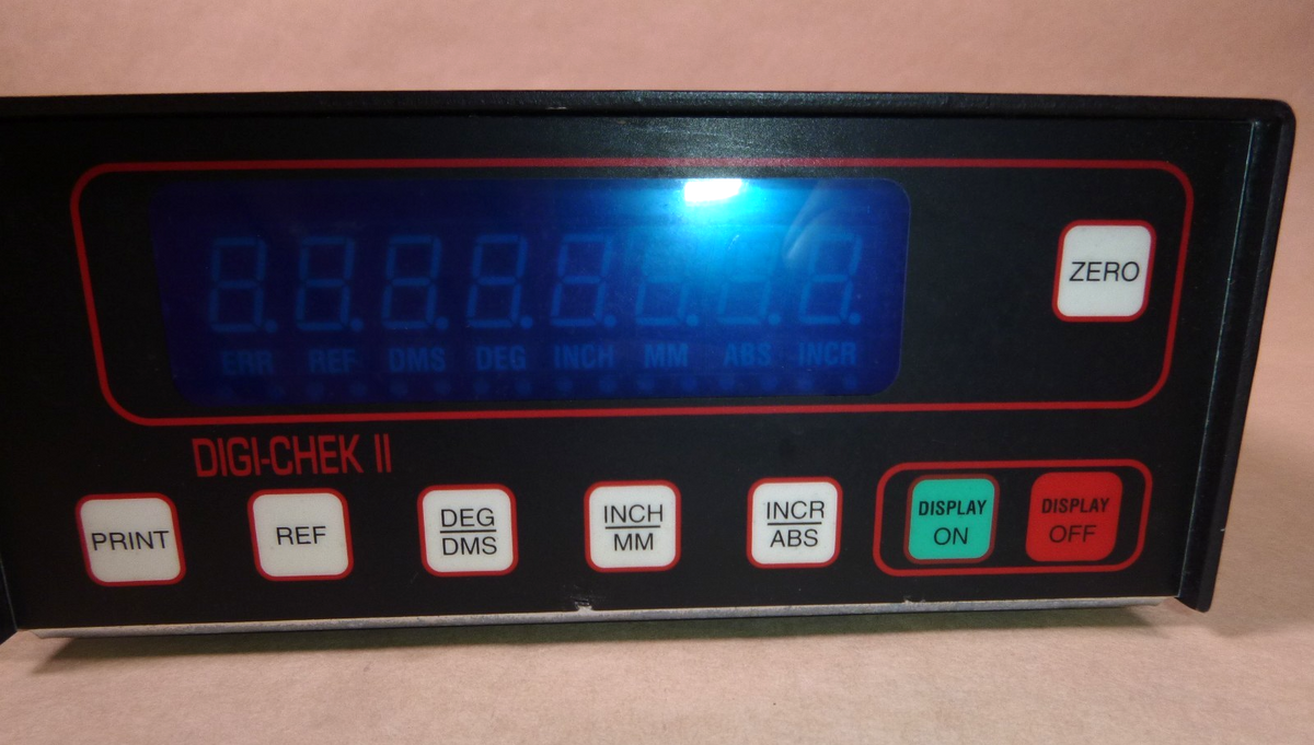 L.S. Starrett Webber Digi-Chek II Remote Digital Display Gage Model 49