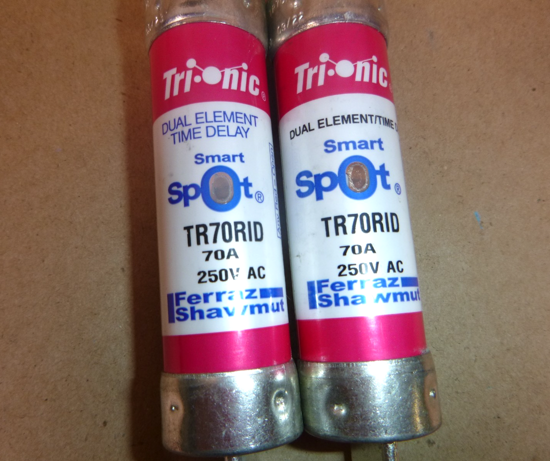 TR70RID Ferraz Shawmut 70 AMP 250VAC Smart Spot Indicator Class RK5 (Lot of 2) | Electrical MRO Replacement Parts &amp; Components and Commercial Electrical Supplies Company