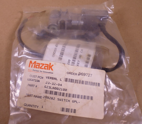 OEM Mazak G23LA002100 Pressure Switch GPL-30 209282