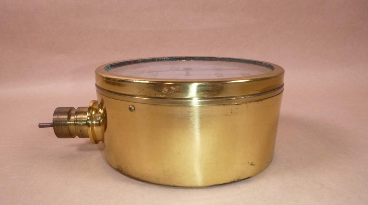 USGI Vintage Jones Naval Ships Brass Tachometer 6-1/2" Face 7000 Rpm Made in USA
