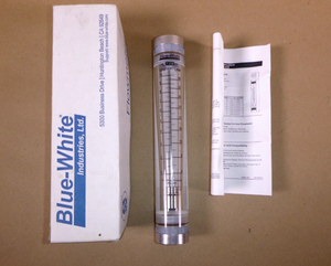 New Blue White Industries 1" FNPT Acrylic Flow Meter (1-10 GPM) F-40750LN-16