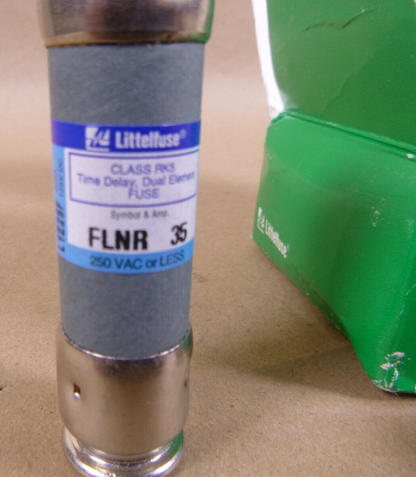 12x Littlelfuse FLNR-35 35 Amp 250V Dual Element Time-Delay Current RK5 Class | Electrical MRO Replacement Parts &amp; Components and Commercial Electrical Supplies Company