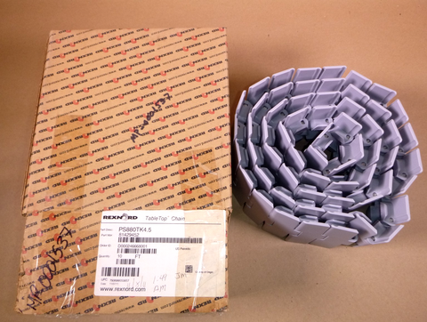 10 Ft. Rexnord PS880TAB-4.5IN TAB Curve Retention Table Top Chain 81429452 Gray | Industrial MRO Replacement Parts, Manufacturing Machine Parts & Components, Heavy Equipment Parts Supplier